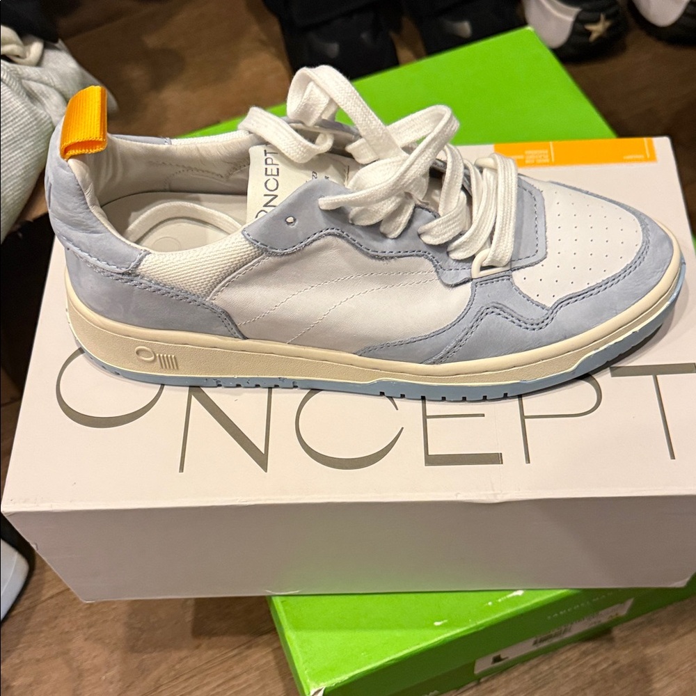 Concept White and Blue Women's Sneakers